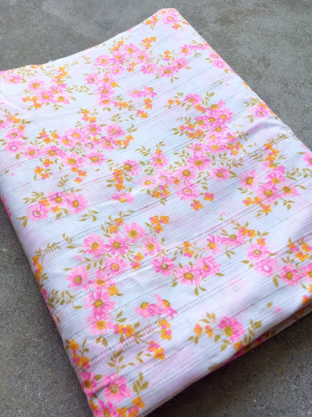 Vintage Floral Batiste Fabric - Nearly 2 Yards
